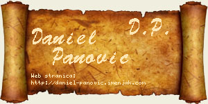 Daniel Panović vizit kartica